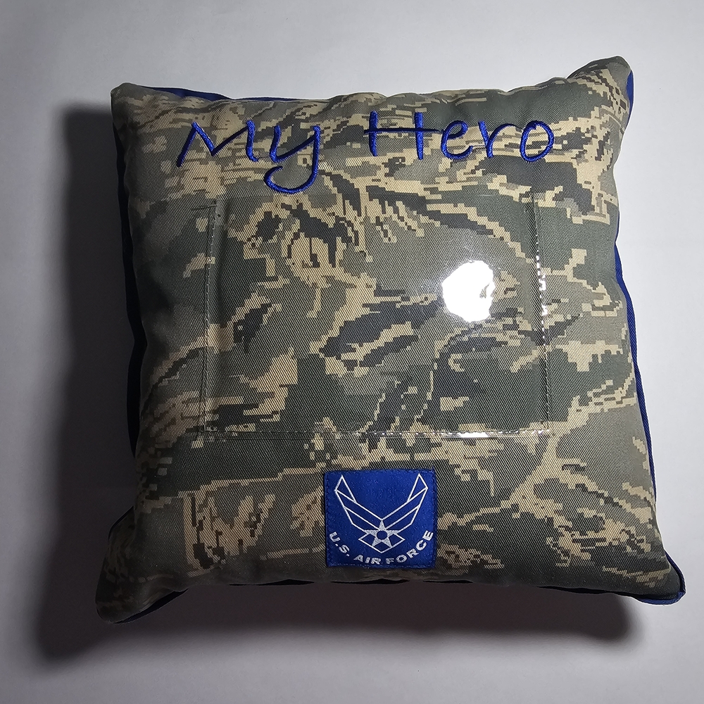 Personalized US Air Force Camouflage Pillow